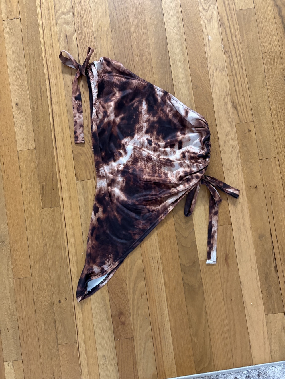 Fashion Nova Kids Brown Tie-Dye One Piece